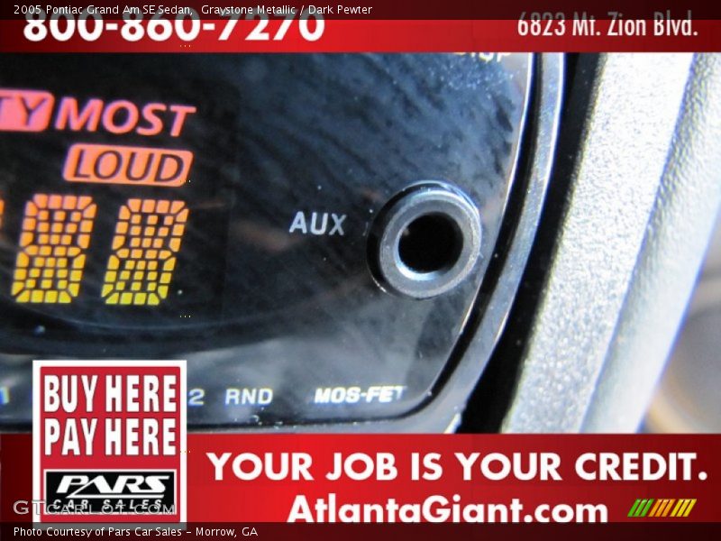 Graystone Metallic / Dark Pewter 2005 Pontiac Grand Am SE Sedan