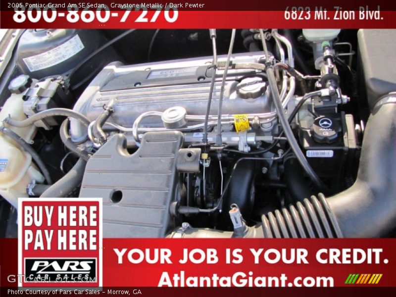 Graystone Metallic / Dark Pewter 2005 Pontiac Grand Am SE Sedan