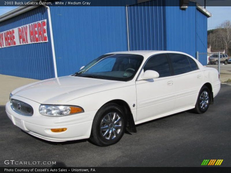 White / Medium Gray 2003 Buick LeSabre Custom