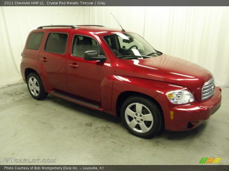 Crystal Red Metallic Tintcoat / Gray 2011 Chevrolet HHR LS