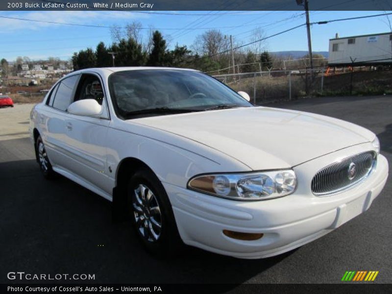 White / Medium Gray 2003 Buick LeSabre Custom