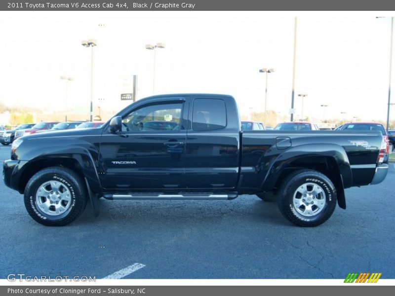 Black / Graphite Gray 2011 Toyota Tacoma V6 Access Cab 4x4