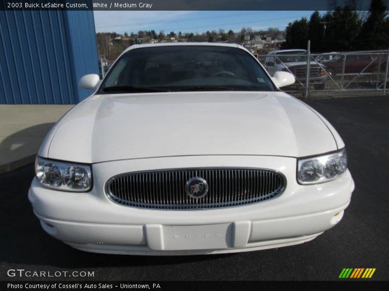 White / Medium Gray 2003 Buick LeSabre Custom