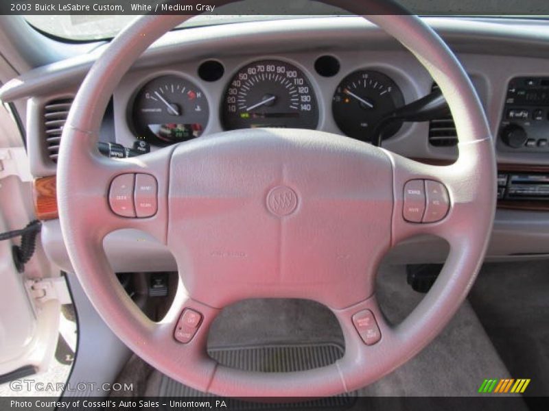 White / Medium Gray 2003 Buick LeSabre Custom