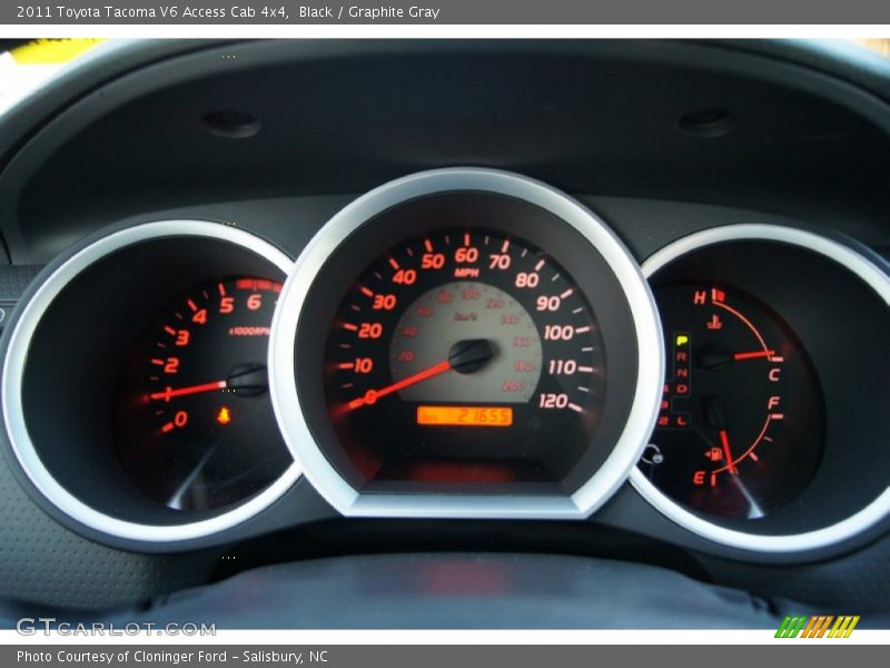 Black / Graphite Gray 2011 Toyota Tacoma V6 Access Cab 4x4