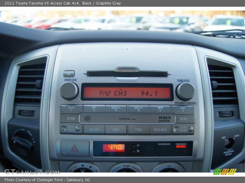 Black / Graphite Gray 2011 Toyota Tacoma V6 Access Cab 4x4