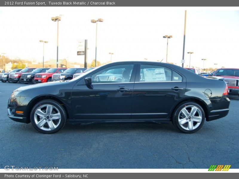 Tuxedo Black Metallic / Charcoal Black 2012 Ford Fusion Sport