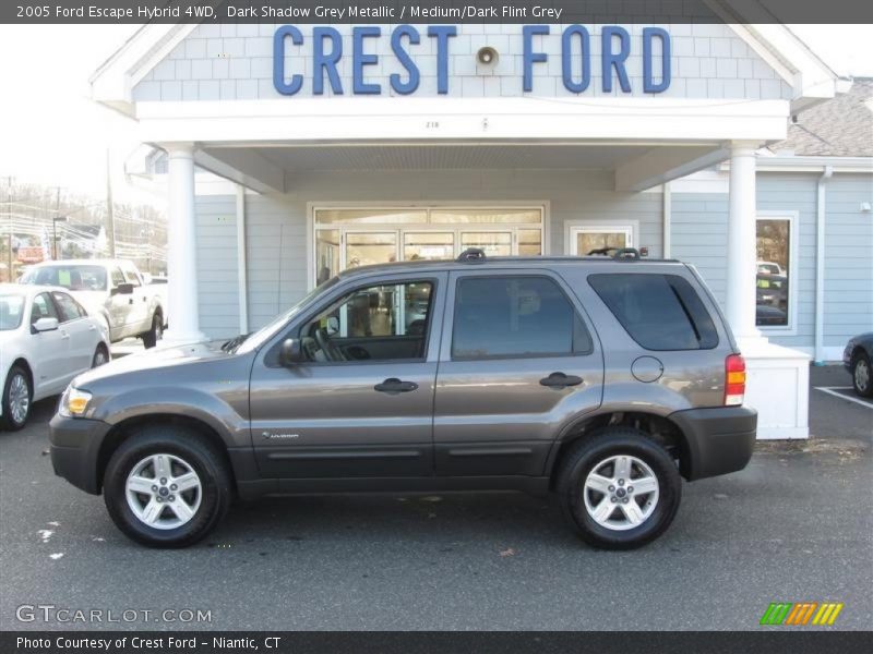 Dark Shadow Grey Metallic / Medium/Dark Flint Grey 2005 Ford Escape Hybrid 4WD