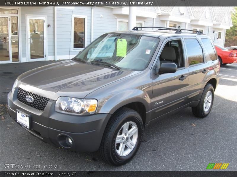 Dark Shadow Grey Metallic / Medium/Dark Flint Grey 2005 Ford Escape Hybrid 4WD
