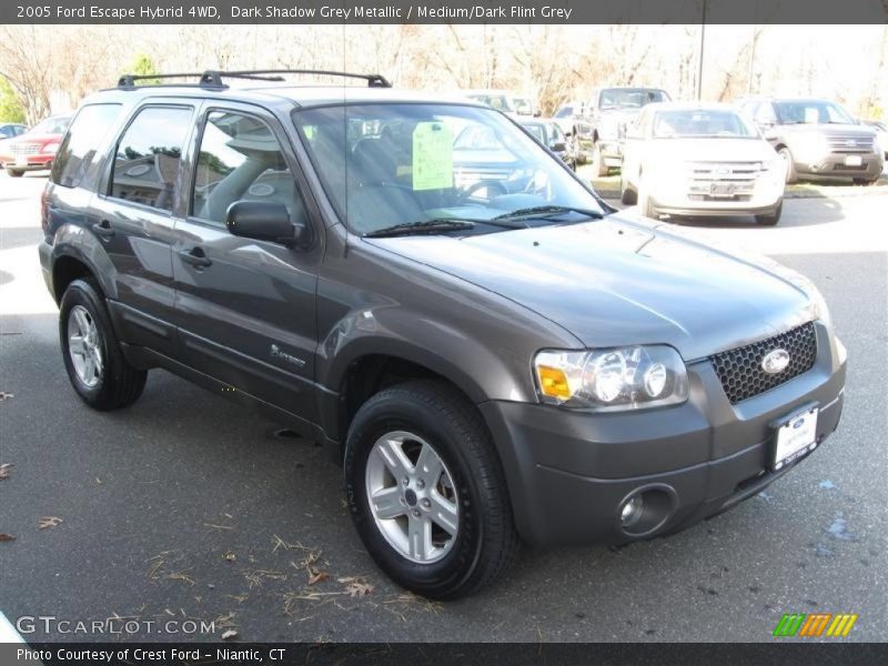 Dark Shadow Grey Metallic / Medium/Dark Flint Grey 2005 Ford Escape Hybrid 4WD