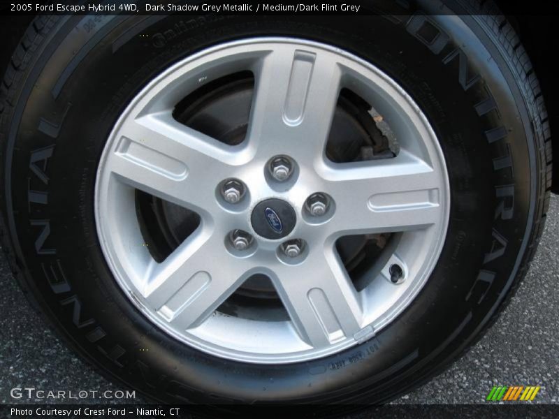 Dark Shadow Grey Metallic / Medium/Dark Flint Grey 2005 Ford Escape Hybrid 4WD