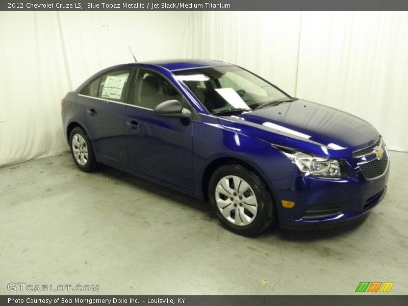 Blue Topaz Metallic / Jet Black/Medium Titanium 2012 Chevrolet Cruze LS