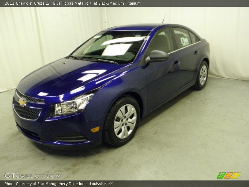 Blue Topaz Metallic / Jet Black/Medium Titanium 2012 Chevrolet Cruze LS