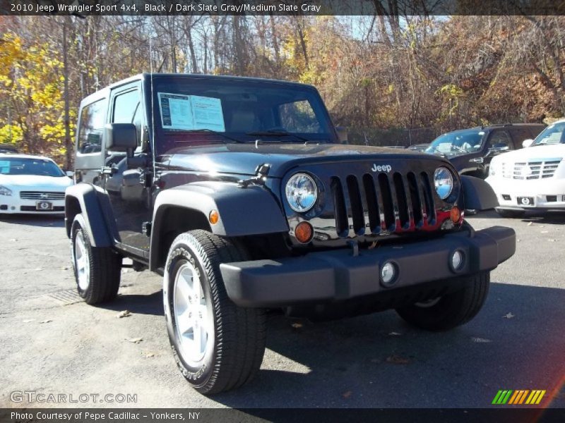 Black / Dark Slate Gray/Medium Slate Gray 2010 Jeep Wrangler Sport 4x4