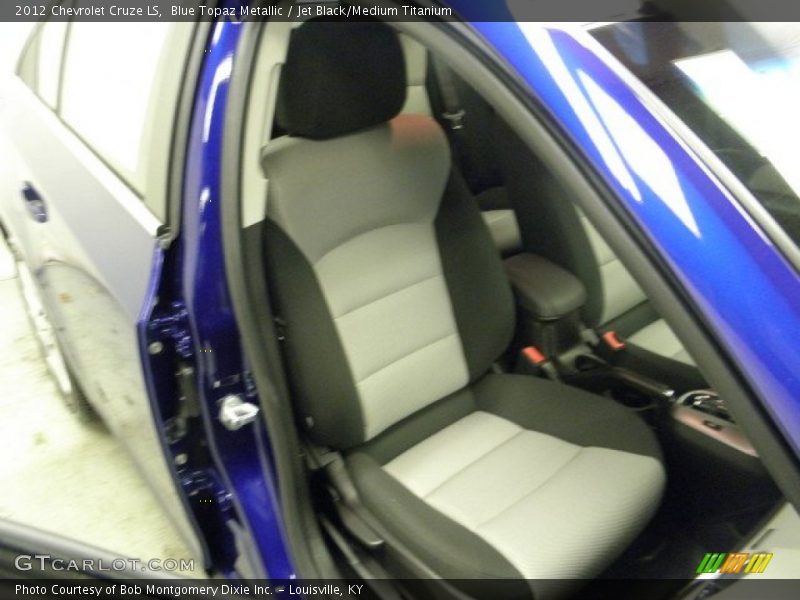 Blue Topaz Metallic / Jet Black/Medium Titanium 2012 Chevrolet Cruze LS