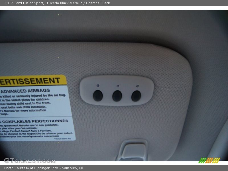 Tuxedo Black Metallic / Charcoal Black 2012 Ford Fusion Sport