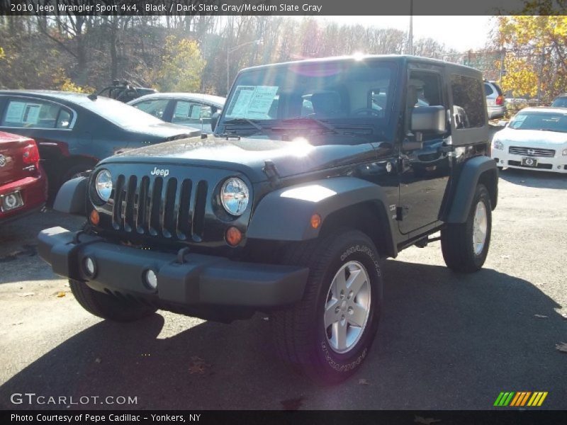 Black / Dark Slate Gray/Medium Slate Gray 2010 Jeep Wrangler Sport 4x4