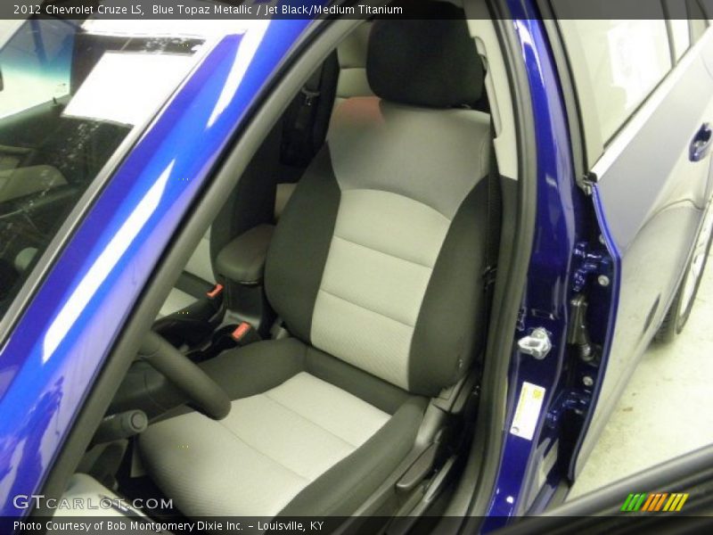 Blue Topaz Metallic / Jet Black/Medium Titanium 2012 Chevrolet Cruze LS