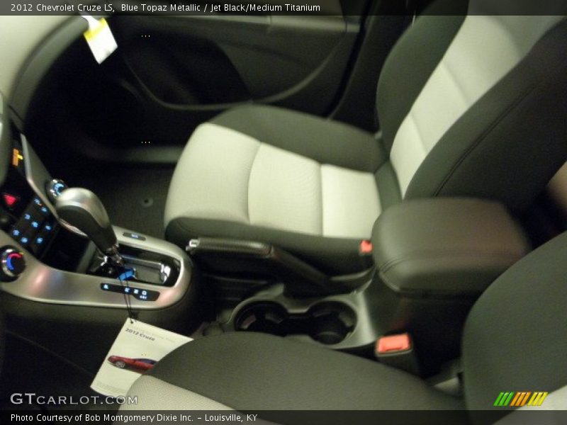 Blue Topaz Metallic / Jet Black/Medium Titanium 2012 Chevrolet Cruze LS