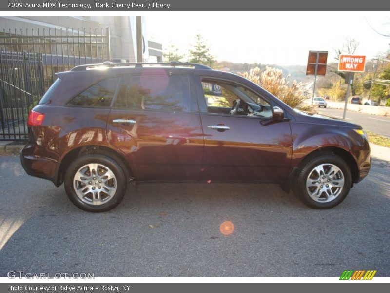 Dark Cherry Pearl / Ebony 2009 Acura MDX Technology