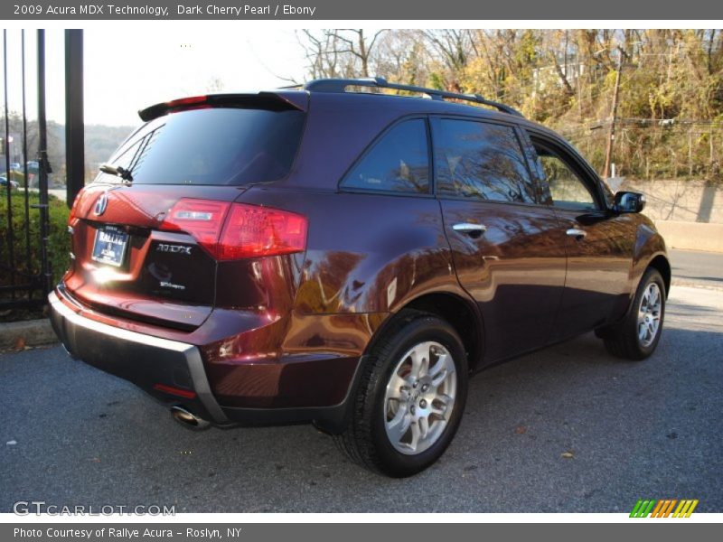 Dark Cherry Pearl / Ebony 2009 Acura MDX Technology