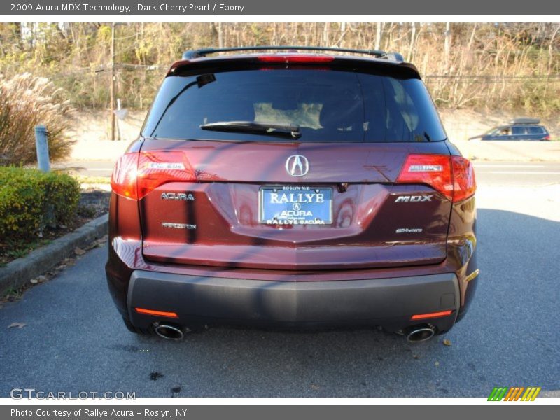 Dark Cherry Pearl / Ebony 2009 Acura MDX Technology