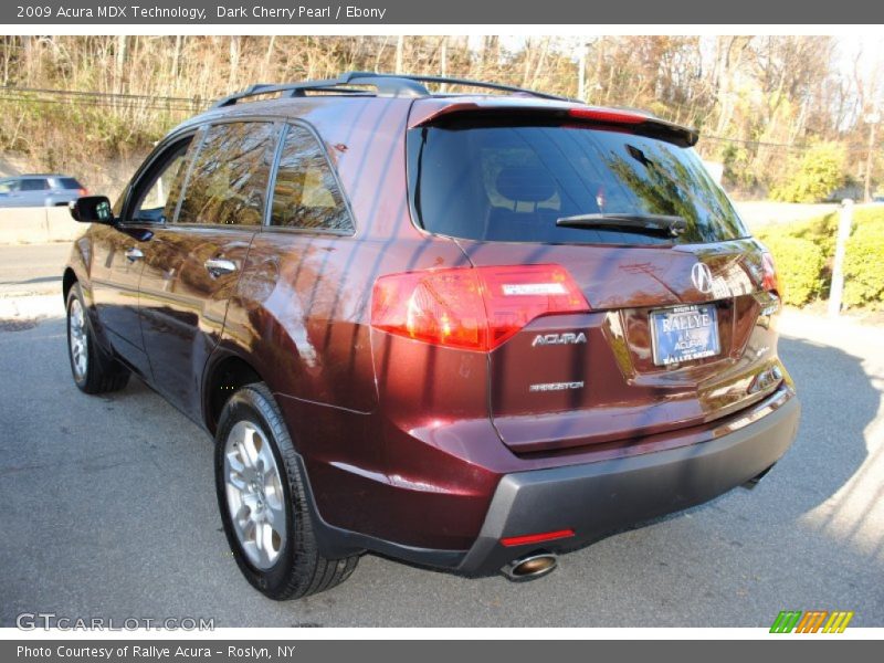 Dark Cherry Pearl / Ebony 2009 Acura MDX Technology