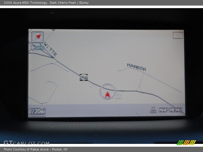 Dark Cherry Pearl / Ebony 2009 Acura MDX Technology