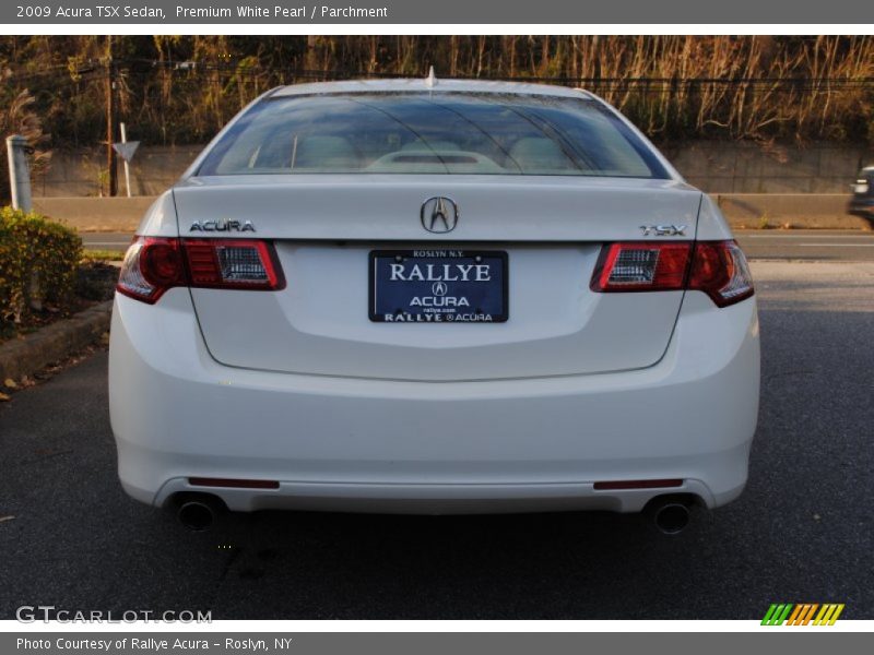 Premium White Pearl / Parchment 2009 Acura TSX Sedan
