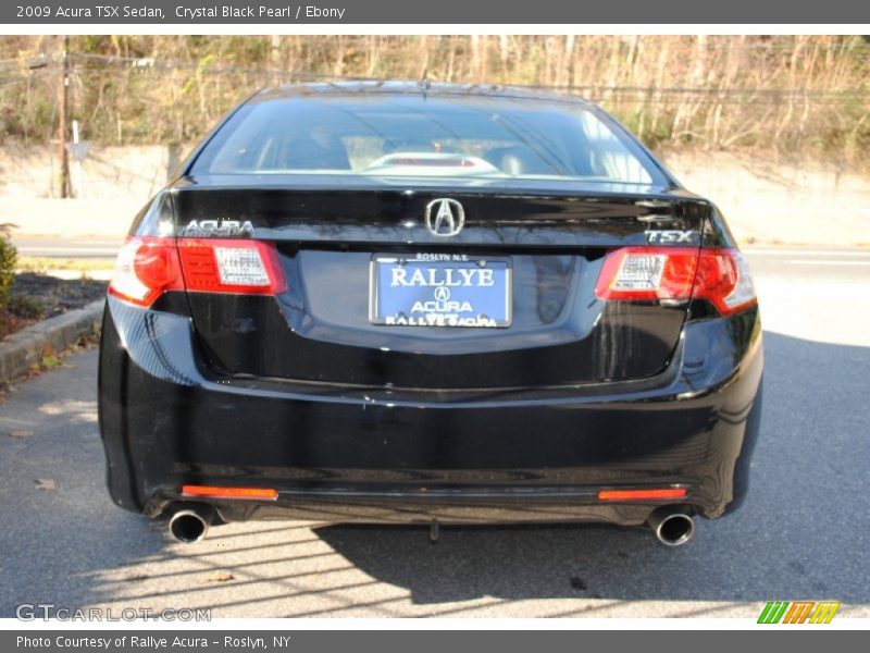 Crystal Black Pearl / Ebony 2009 Acura TSX Sedan
