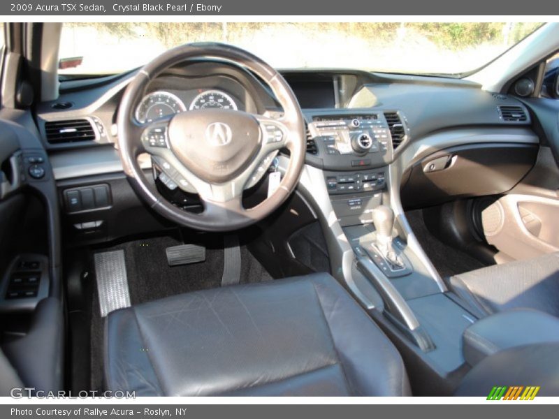 Crystal Black Pearl / Ebony 2009 Acura TSX Sedan