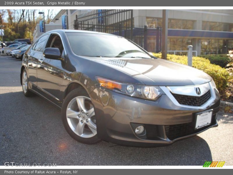 Grigio Metallic / Ebony 2009 Acura TSX Sedan