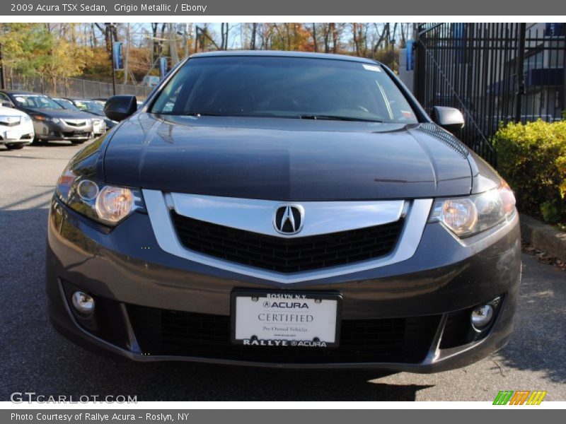 Grigio Metallic / Ebony 2009 Acura TSX Sedan