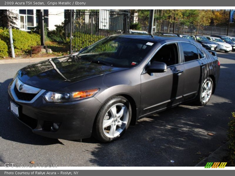 Grigio Metallic / Ebony 2009 Acura TSX Sedan
