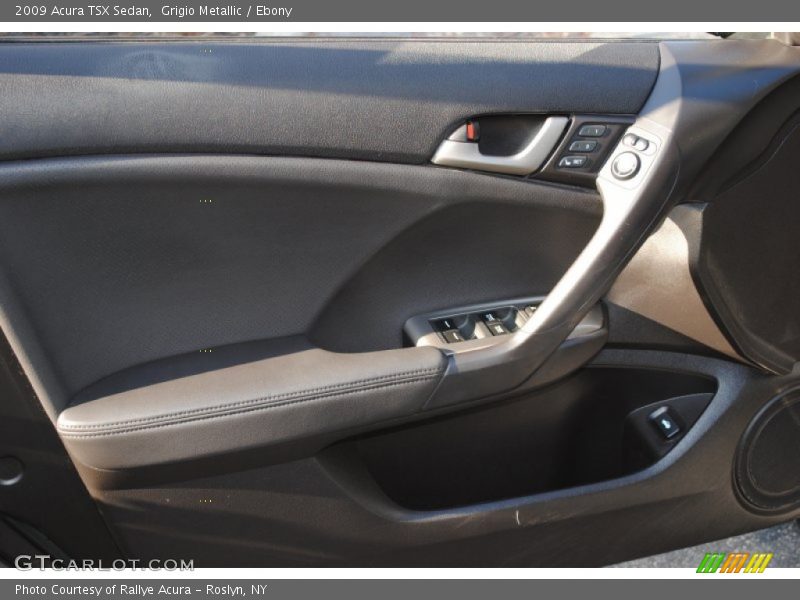 Grigio Metallic / Ebony 2009 Acura TSX Sedan