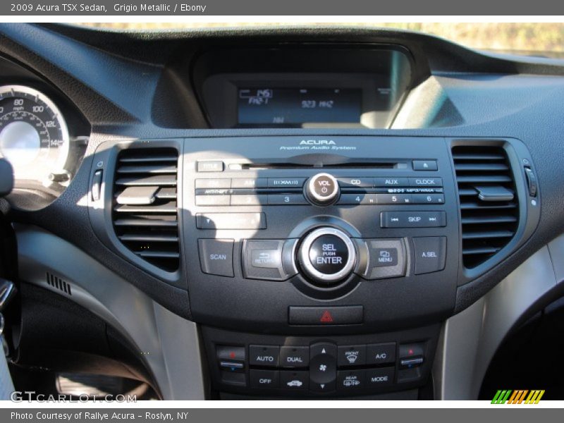 Grigio Metallic / Ebony 2009 Acura TSX Sedan