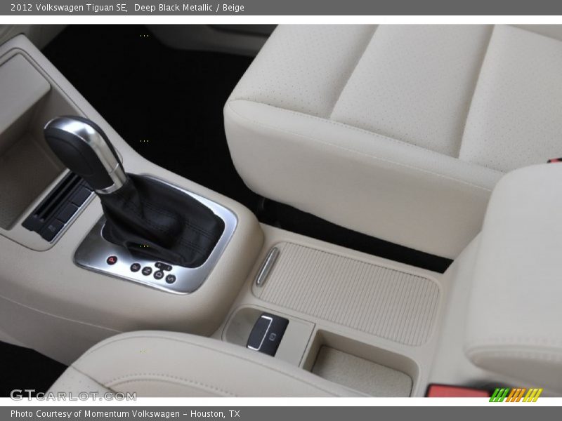 Deep Black Metallic / Beige 2012 Volkswagen Tiguan SE