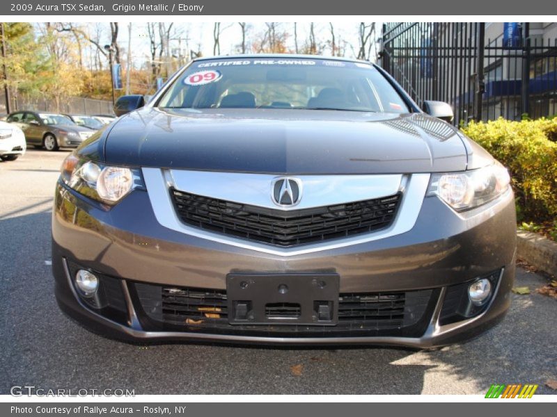 Grigio Metallic / Ebony 2009 Acura TSX Sedan