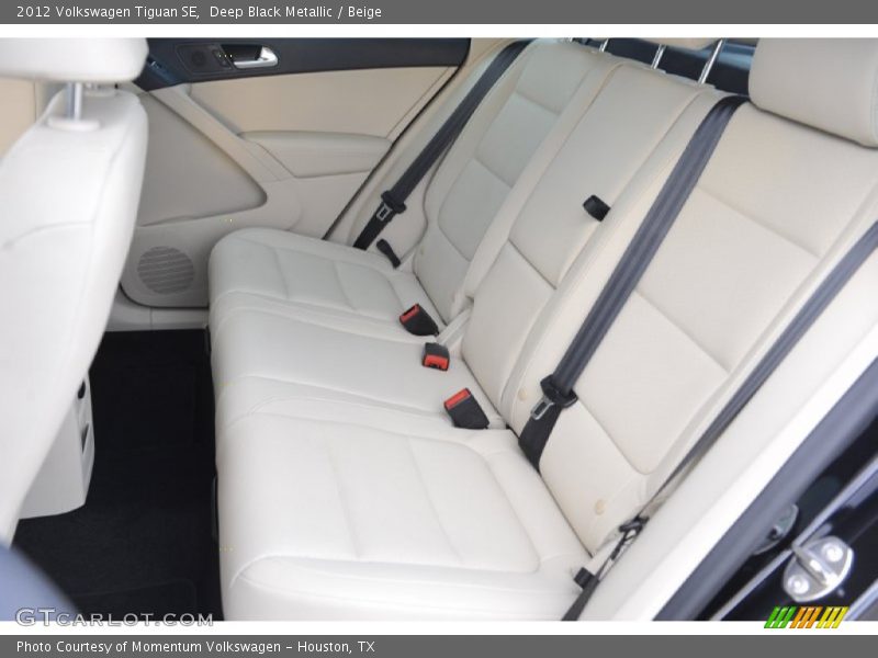 Deep Black Metallic / Beige 2012 Volkswagen Tiguan SE