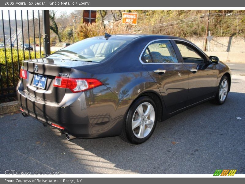 Grigio Metallic / Ebony 2009 Acura TSX Sedan