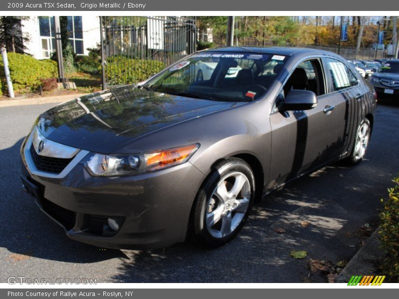 Grigio Metallic / Ebony 2009 Acura TSX Sedan
