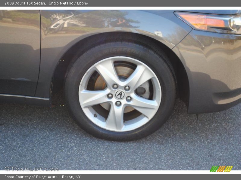 Grigio Metallic / Ebony 2009 Acura TSX Sedan