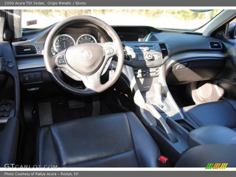 Grigio Metallic / Ebony 2009 Acura TSX Sedan