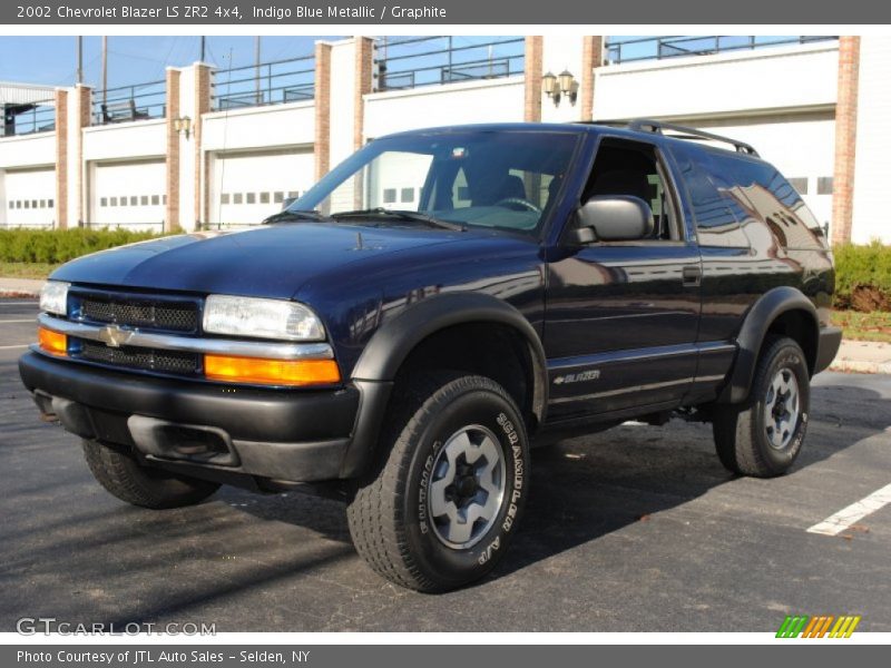 Indigo Blue Metallic / Graphite 2002 Chevrolet Blazer LS ZR2 4x4