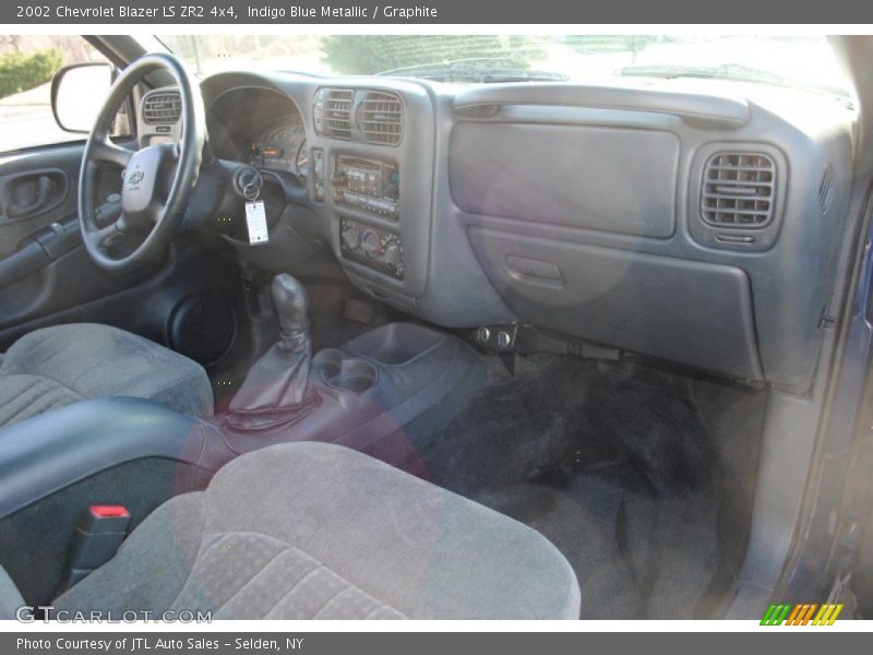 Indigo Blue Metallic / Graphite 2002 Chevrolet Blazer LS ZR2 4x4