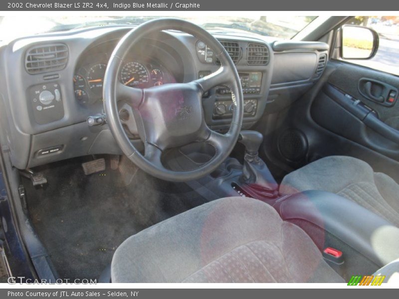 Indigo Blue Metallic / Graphite 2002 Chevrolet Blazer LS ZR2 4x4