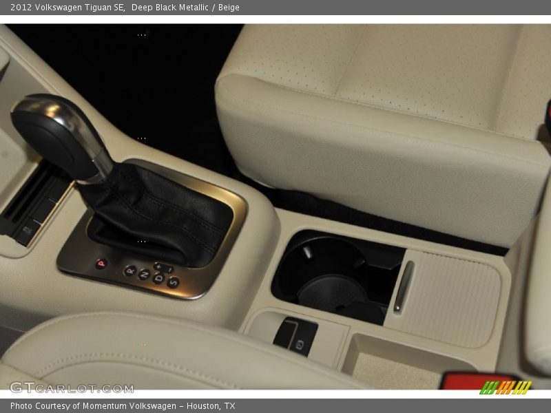 Deep Black Metallic / Beige 2012 Volkswagen Tiguan SE