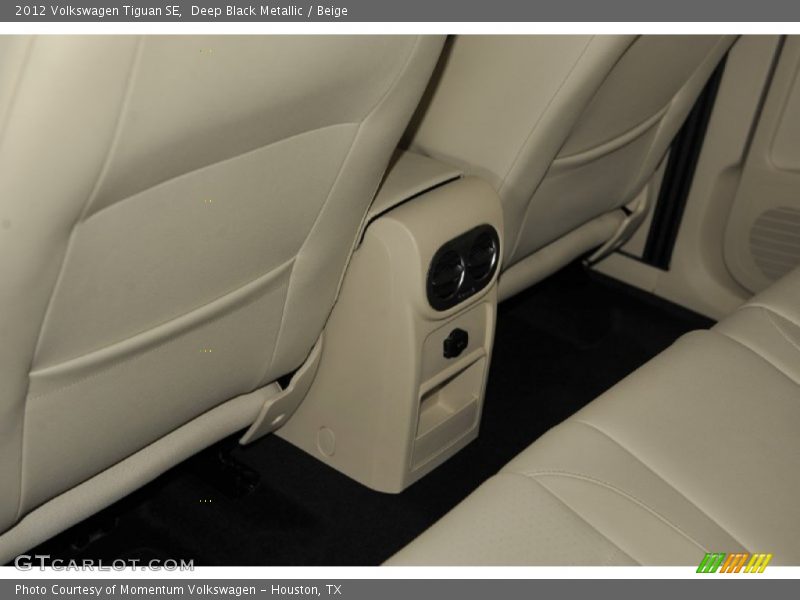 Deep Black Metallic / Beige 2012 Volkswagen Tiguan SE