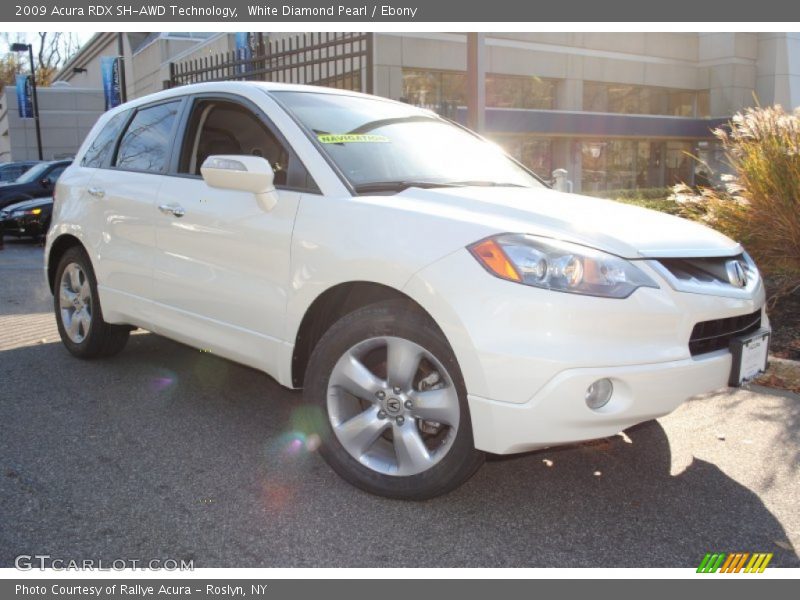 White Diamond Pearl / Ebony 2009 Acura RDX SH-AWD Technology