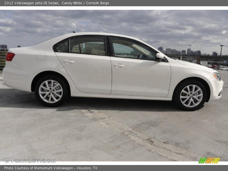 Candy White / Cornsilk Beige 2012 Volkswagen Jetta SE Sedan